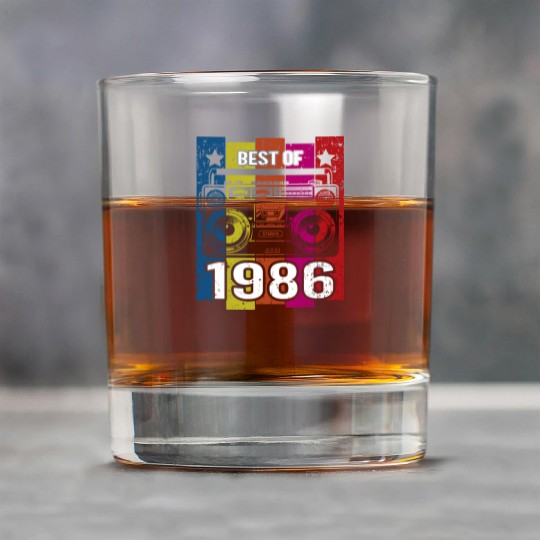Best of 1986 Stereo Radio Cassette Player Birthday Rock Glasses