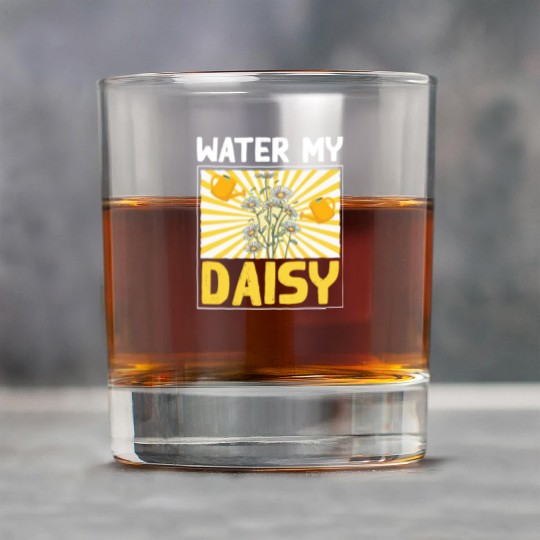 Daisy Garden Gardening Gardener Rock Glasses