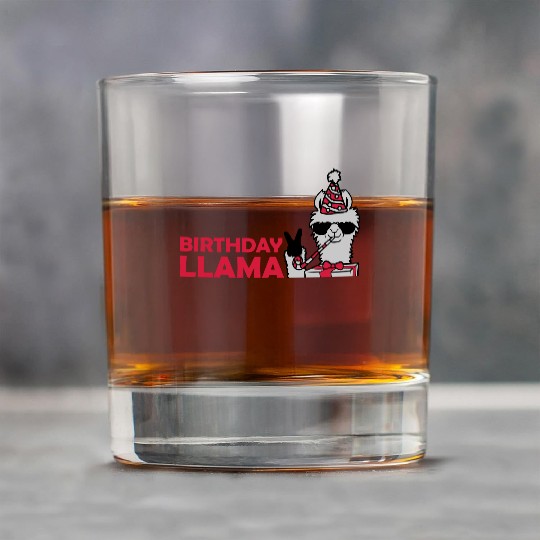 Birthday Llama No Drama Rock Glasses