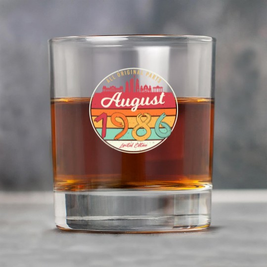 Birthday Greeting 1986 In August Rock Glasses