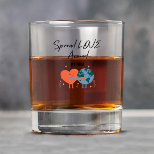 Spread Love Around Rock Glasses