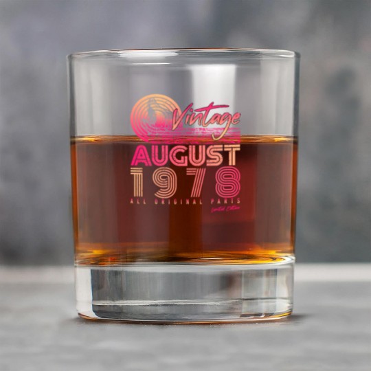 Retro 1978 In August Rock Glasses