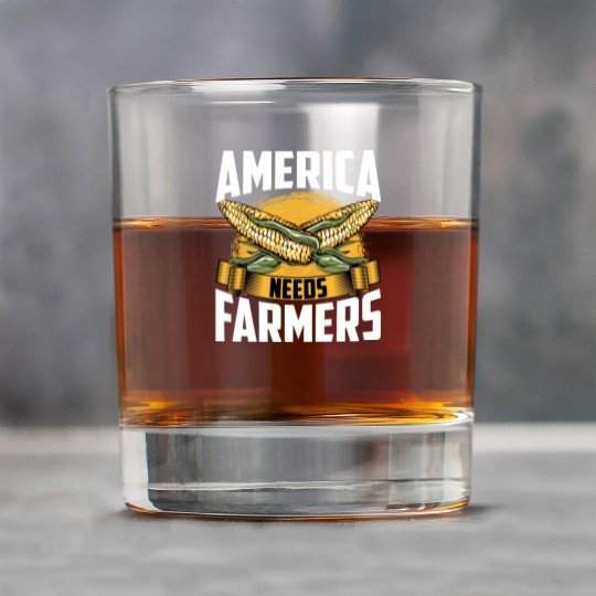 America Needs Farmers Agriculture Farmer Corn Rock Glasses
