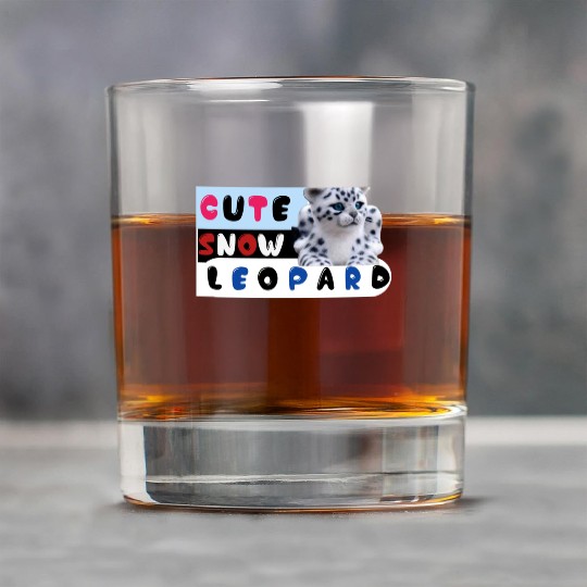 Cute Snow leopard |big cats Rock Glasses