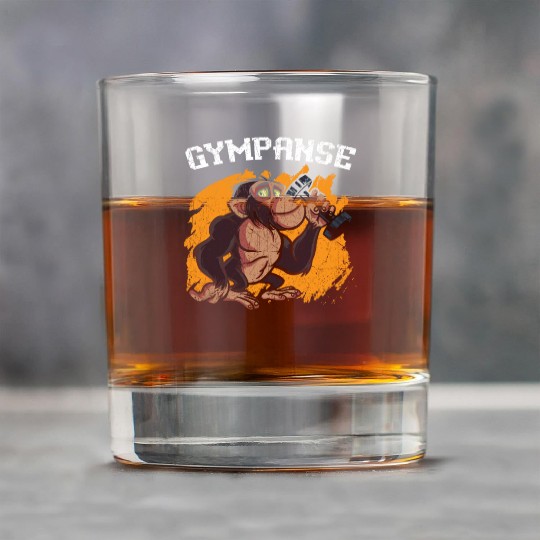 Gympanse Chimpanzee Monkey Animal Zookeeper Rock Glasses