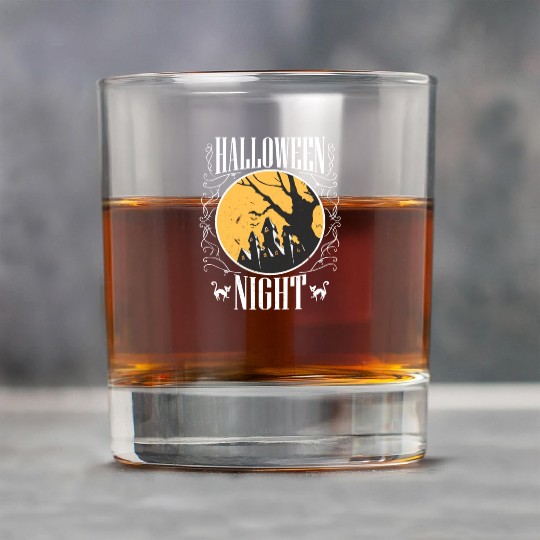 Halloween Night Trick Or Treat Happy Halloween Rock Glasses