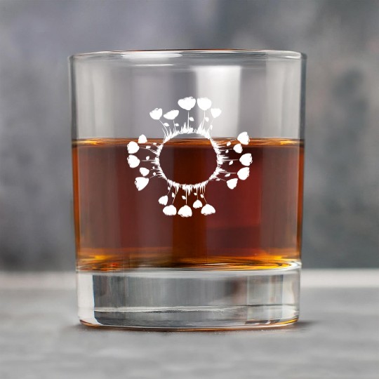 circle nature flowers roses Rock Glasses