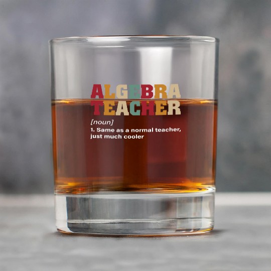 Math Teacher Algebra Teacher Noun Definition Rock Glasses