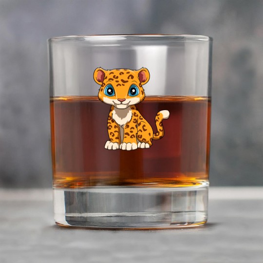Cute Baby Leopard for a Leopard lover Rock Glasses