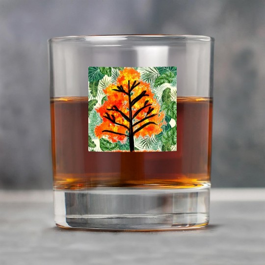 Autumn Trees Rock Glasses