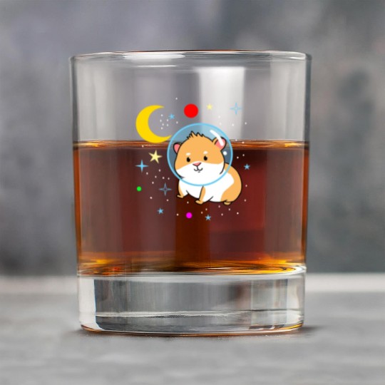 Space Guinea Pig for Guinea Pig Lover Rock Glasses
