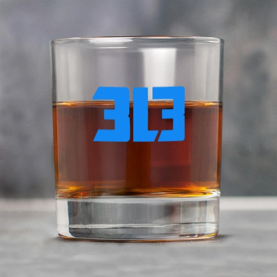 detroit lions 313 Rock Glasses