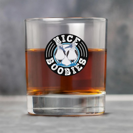 Nice Boobies Adult Humor Halloween Gift Booby Bird Rock Glasses