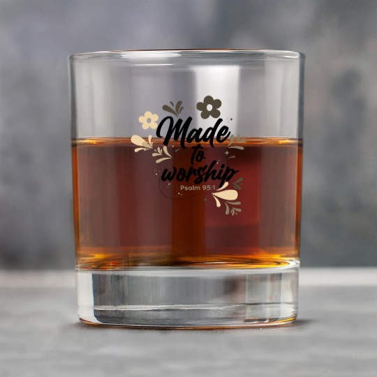 Christianity Made to Worship Christian Gift Ideas Rock Glasses