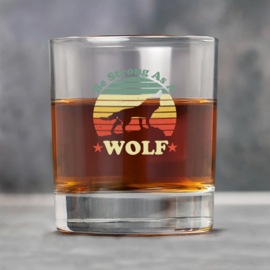 Be Strong As A Wolf Rock Glasses