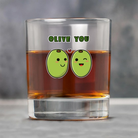 Kawaii Olive You for funny quote lover Rock Glasses