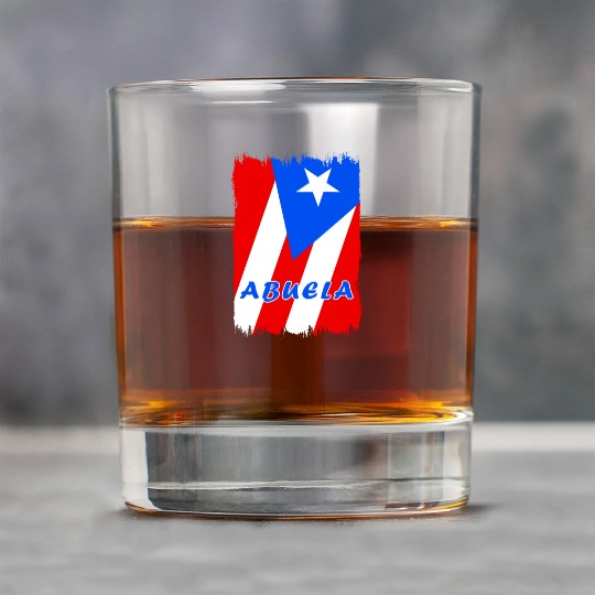 Puerto Rico grandmother flags design Rock Glasses