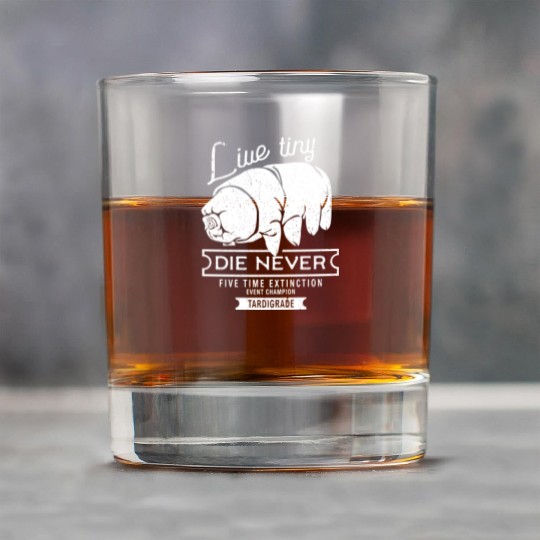 Live Tiny Die Never Funny Tardigrade Science Lover Rock Glasses