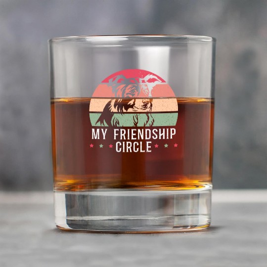 My Friendship Circle Dog Puppy Paw Border Collie Rock Glasses