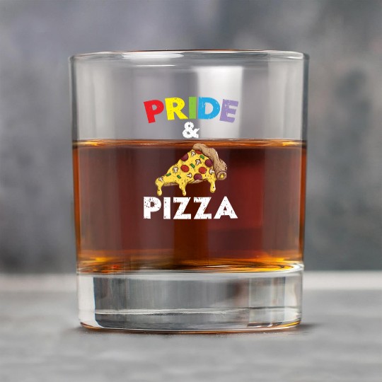 Pride And Pizza Italian Food Pizza Eater LGBTQ Rock Glasses