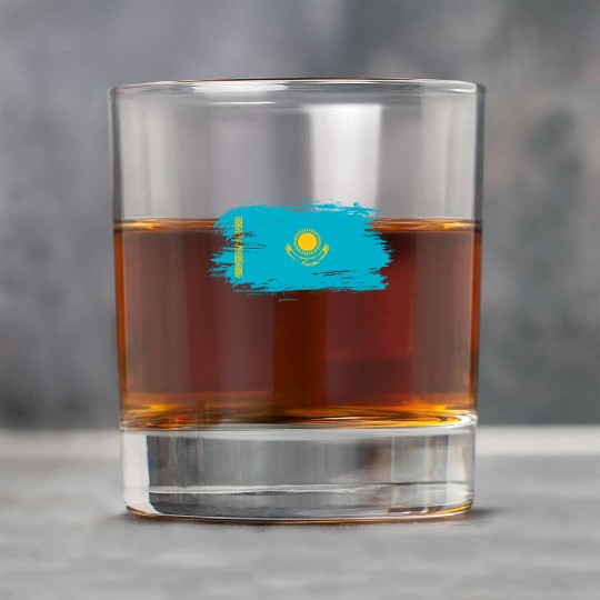 Kazakhstan flag Rock Glasses