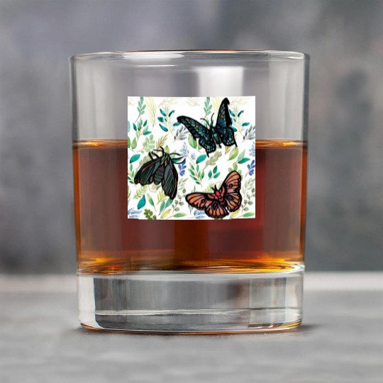 Two Butterflies and A Moth Rock Glasses