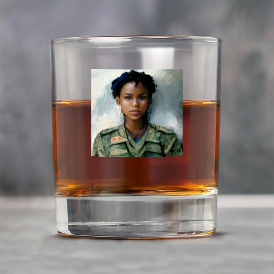 Beautiful US army combat medic painting Rock Glasses