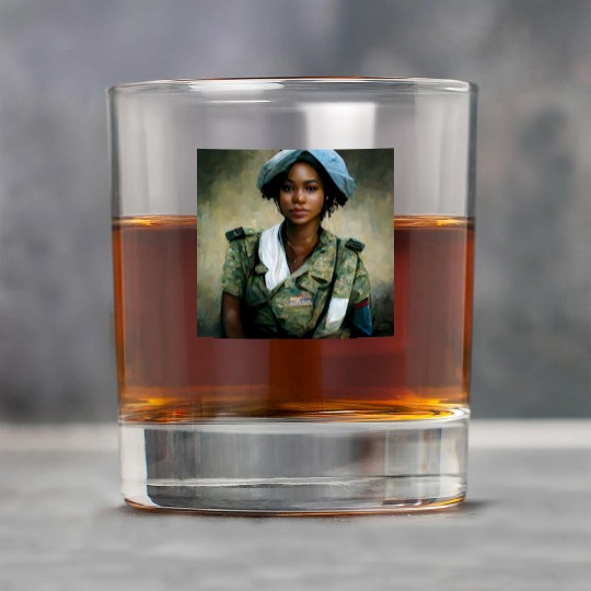 Beautiful US army combat medic painting Rock Glasses