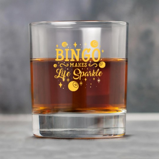 Bingo Makes Life Sparkle Rock Glasses