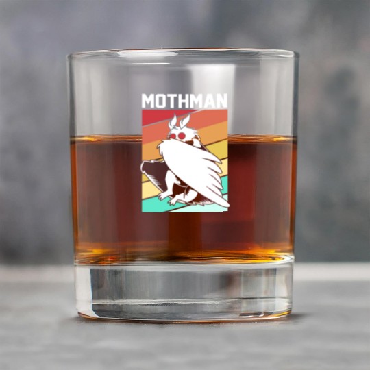 Retro Mothman Cryptid 80s Vintage Mothman Rock Glasses