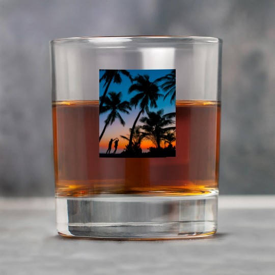 SWEETNESS OF DANCE -SUNSET IMAGE. Rock Glasses