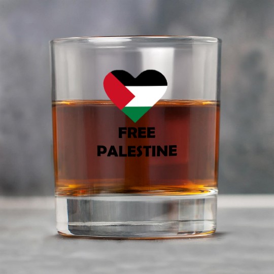 free palestine Rock Glasses