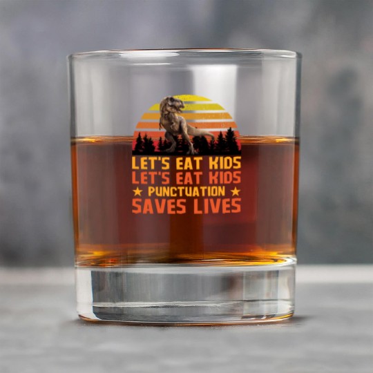 Let's Eat Punctuation Saves Lives Grammar Teacher Rock Glasses