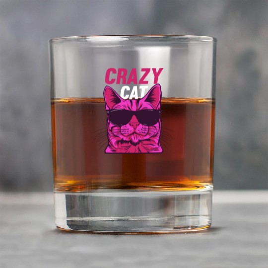 Cat Lover Cat Owner Funny Cat Meme I Crazy Cat Rock Glasses
