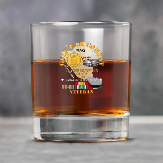 Army War Combat Vet Transportation Corps X 300 Rock Glasses