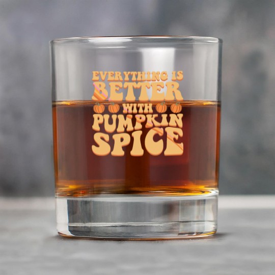 Everything Is Better With Pumpkin Spice Halloween Rock Glasses