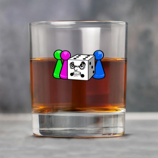 Board Game Angry Dice Rock Glasses