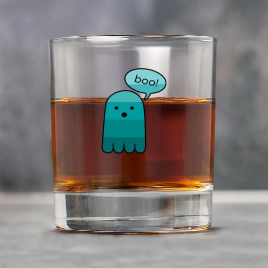 Persian Green Boo Ghost Halloween Rock Glasses