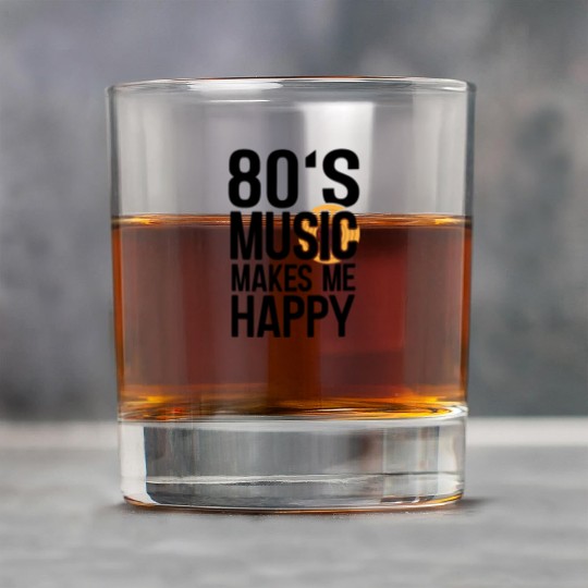 80s Music Makes Happy Music Lover Retro Musician Rock Glasses