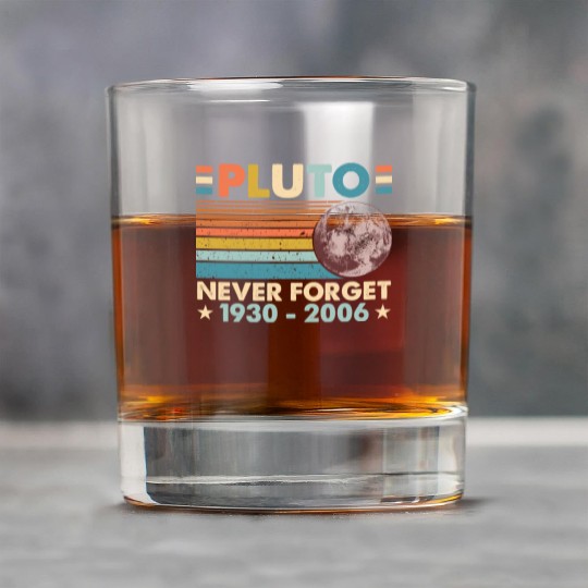 Pluto Never Forget Astronomy Space Science Nerd Rock Glasses