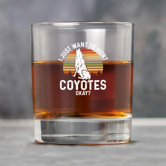 Coyote Trapping Coyote Hunting Yote Hunting Gift Rock Glasses