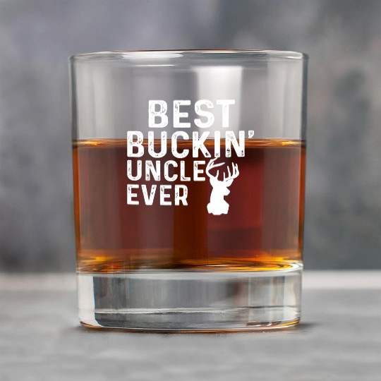 Best Buckin' Uncle Ever Deer Hunters Rock Glasses