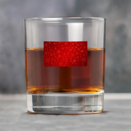 Abstract Red Christmas Winter Pattern Rock Glasses
