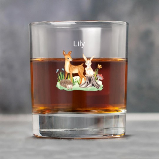 Animal deer rabbit hedgehog Lily Rock Glasses