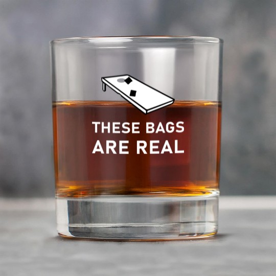 These Bags Are Real - Cornhole Rock Glasses