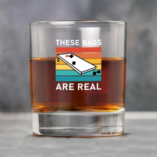 These Bags Are Real - Cornhole Rock Glasses