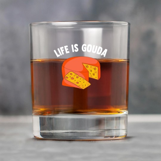 Gouda Cheese Slices charcuterie cheese board Rock Glasses