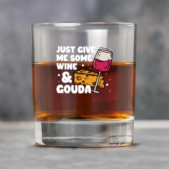Gouda Cheese Slices charcuterie cheese board Rock Glasses