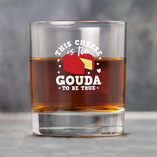 Gouda Cheese Slices charcuterie cheese board Rock Glasses
