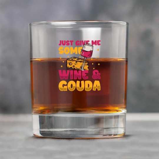 Gouda Cheese Slices charcuterie cheese board Rock Glasses